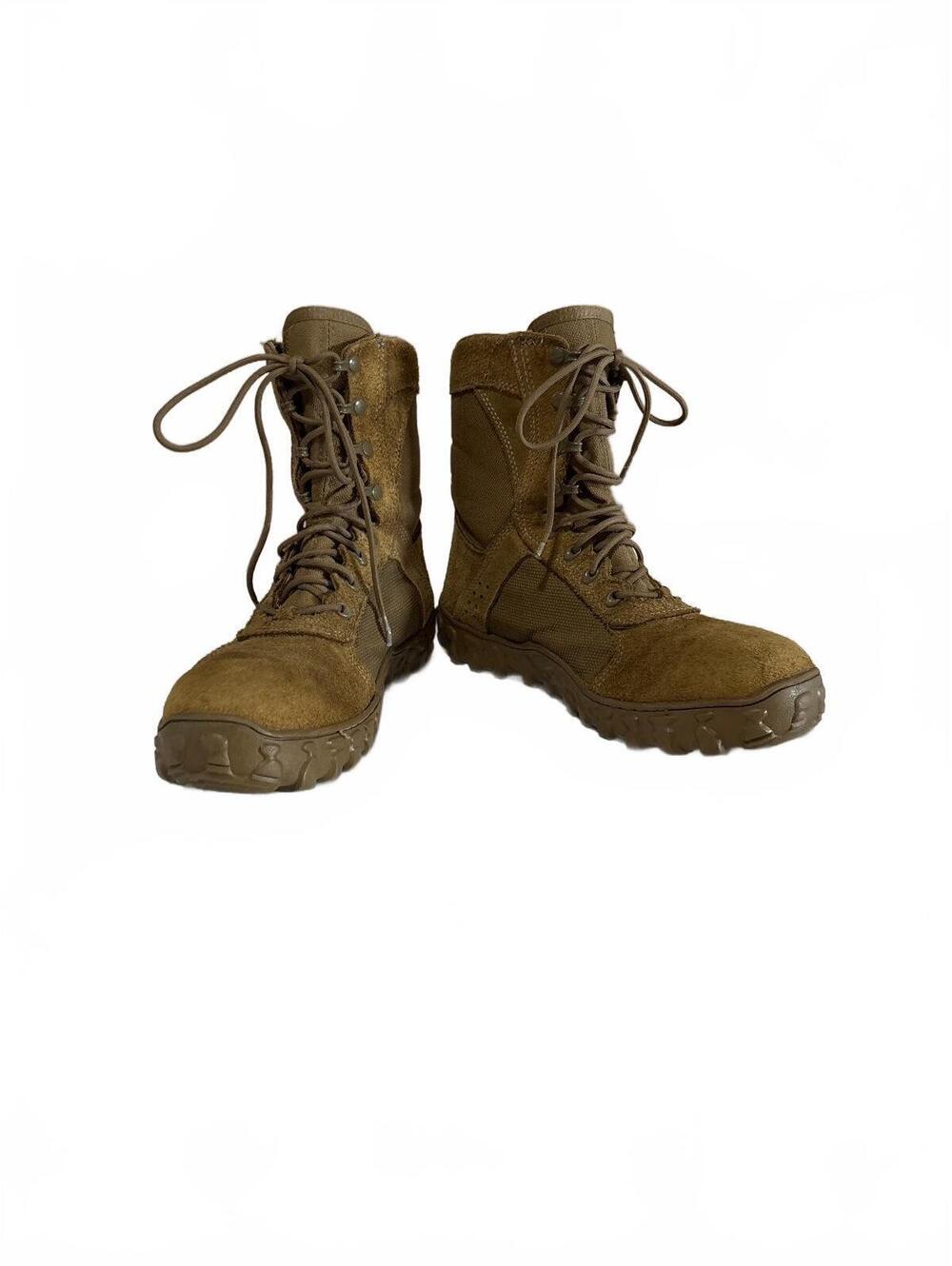 Rocky S2V 6104 Coyote Brown Steel Toe Tactical Military Boots Mens 11 W USA Made